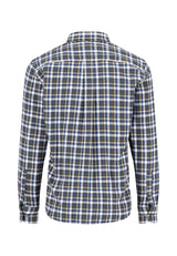 FYNCH HATTON Premium Flannel Check Shirt – Men's Button-Down – Dark Ivy