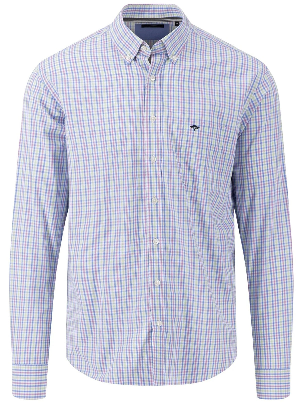 FYNCH HATTON Pure Cotton Shirt - Men's – Dusty Lavender Check