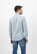 Load image into Gallery viewer, FYNCH HATTON Pure Cotton Shirt - Men&#39;s – Dusty Olive Check
