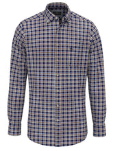 Load image into Gallery viewer, FYNCH HATTON Pure Cotton Shirt - Men&#39;s – Navy Check Fynch Hatton
