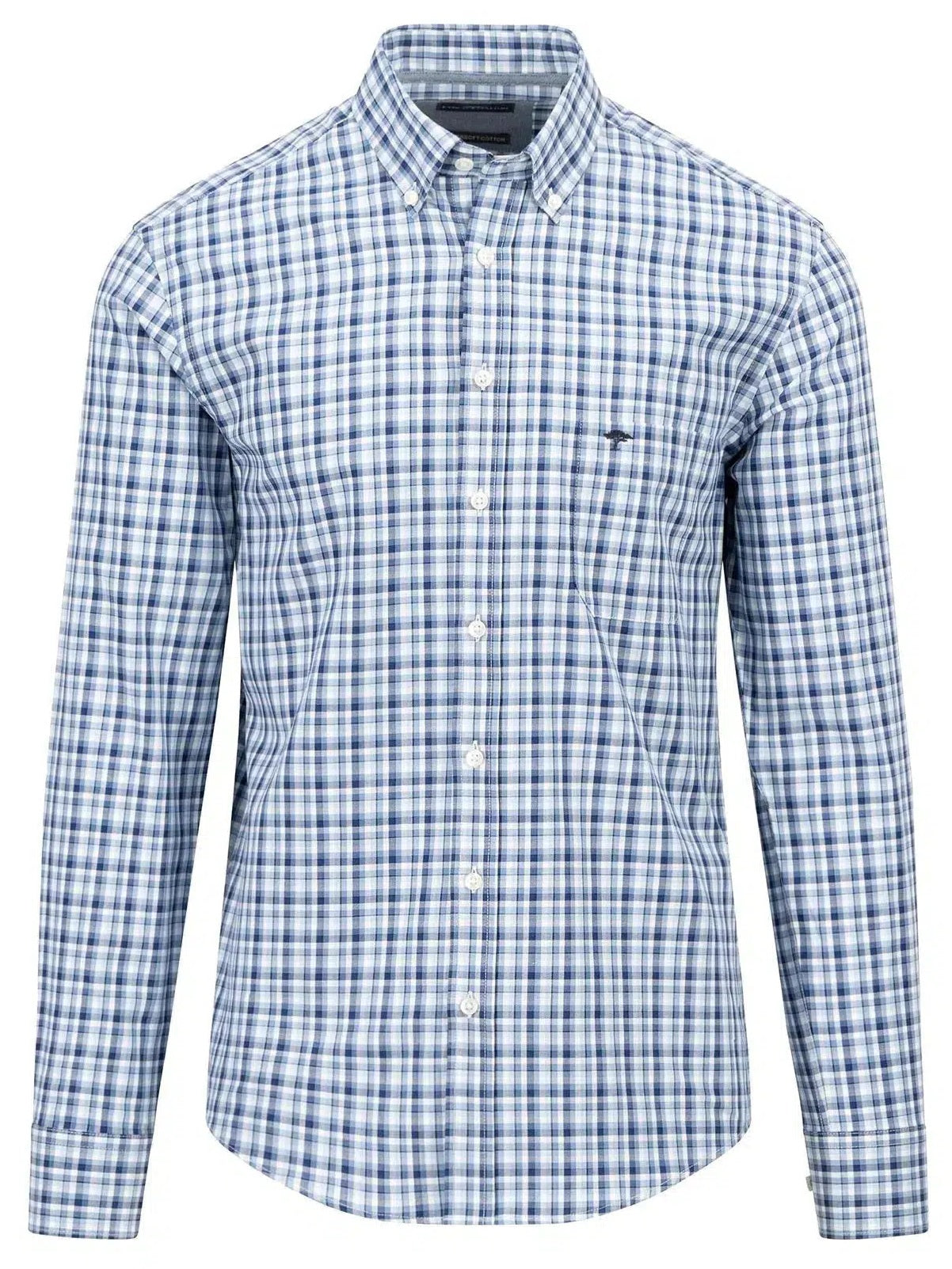 FYNCH HATTON Pure Cotton Shirt - Men's – Combi Midnight Check