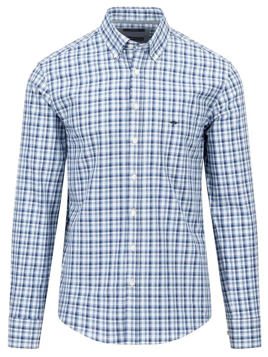 FYNCH HATTON Pure Cotton Shirt - Men's – Combi Midnight Check Fynch Hatton