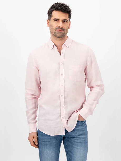 FYNCH HATTON Pure Linen Shirt - Men's – Peony
