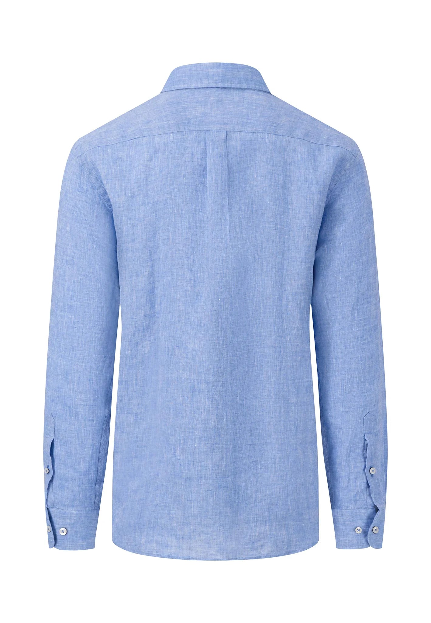 FYNCH HATTON Pure Linen Shirt - Men's – Crystal Blue