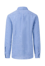 Load image into Gallery viewer, FYNCH HATTON Pure Linen Shirt - Men&#39;s – Crystal Blue
