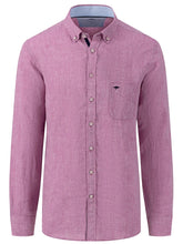 Load image into Gallery viewer, FYNCH HATTON Pure Linen Shirt - Men&#39;s – Dusty Lavender
