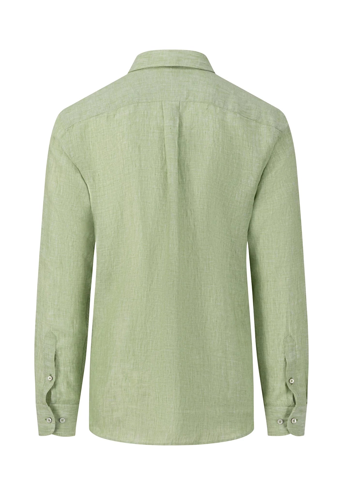 FYNCH HATTON Pure Linen Shirt - Men's – Leaf Green