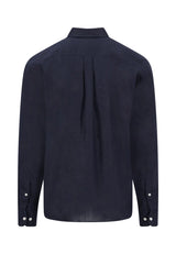 FYNCH HATTON Pure Linen Shirt - Men's – Navy