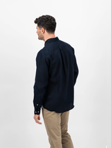 FYNCH HATTON Pure Linen Shirt - Men's – Navy Fynch Hatton