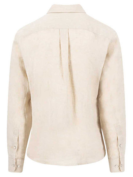 FYNCH HATTON Pure Linen Shirt - Men's – Sand