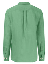 60% OFF FYNCH HATTON Pure Linen Shirt - Men's – Turf Green - Size: SMALL