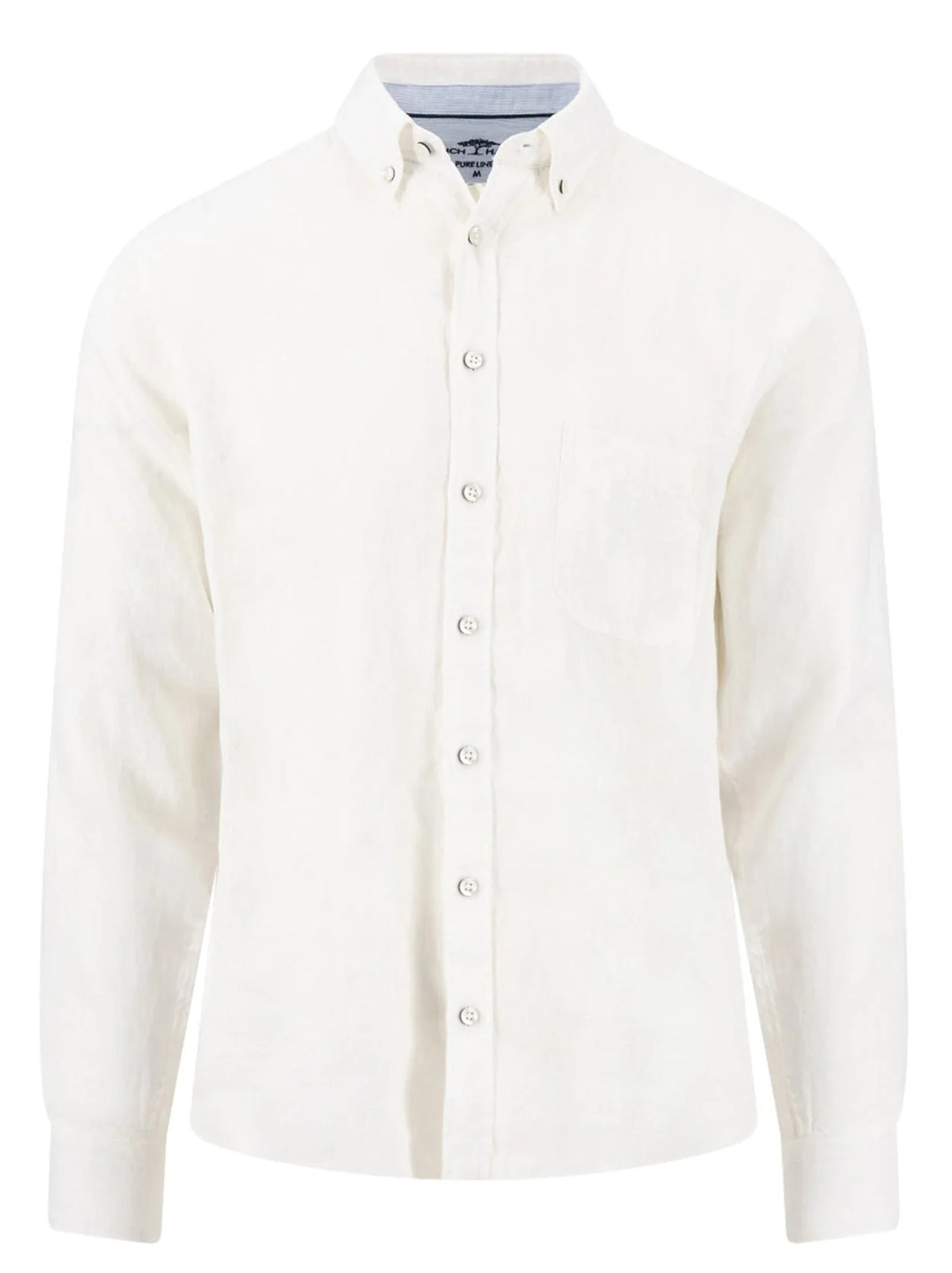 FYNCH HATTON Pure Linen Shirt - Men's – White