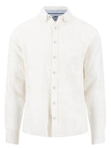 FYNCH HATTON Pure Linen Shirt - Men's – White