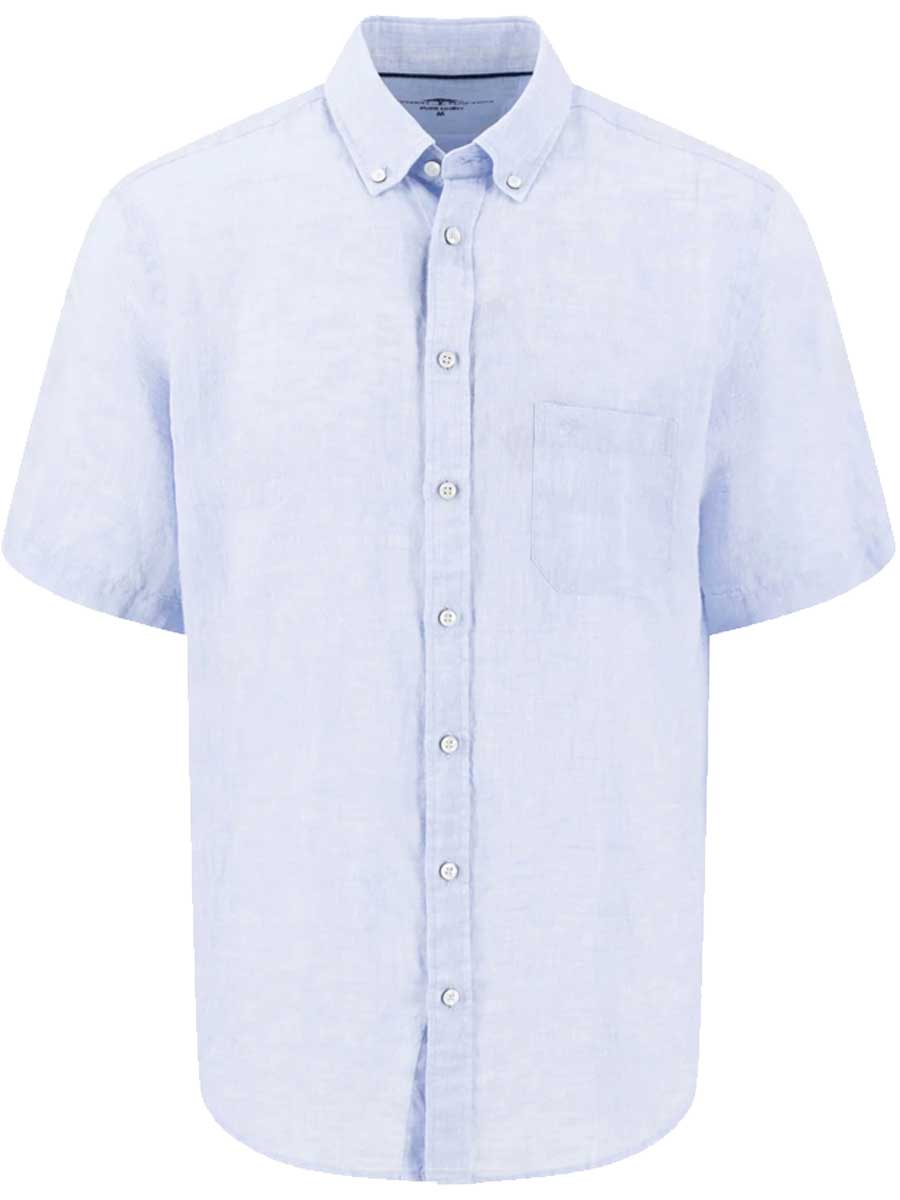 FYNCH HATTON Pure Linen Short-Sleeve Shirt - Men's – New Breeze