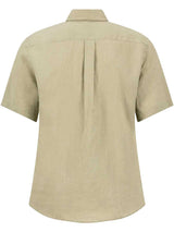 FYNCH HATTON Pure Linen Short-Sleeve Shirt - Men's – Pistachio