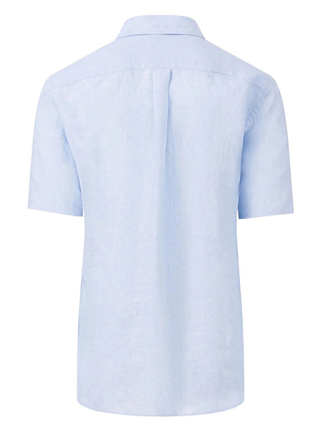 FYNCH HATTON Pure Linen Short-Sleeve Shirt - Men's – Summer Breeze Fynch Hatton