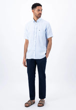 Load image into Gallery viewer, FYNCH HATTON Pure Linen Short-Sleeve Shirt - Men&#39;s – Summer Breeze
