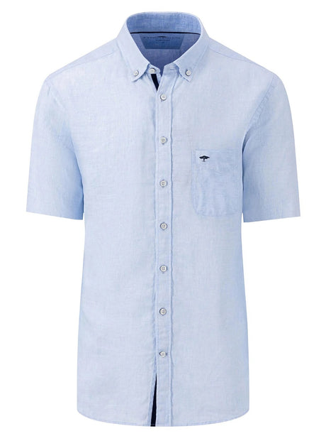 FYNCH HATTON Pure Linen Short-Sleeve Shirt - Men's – Summer Breeze Fynch Hatton