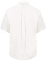 FYNCH HATTON Pure Linen Short-Sleeve Shirt - Men's – White