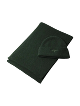 FYNCH HATTON Pure Wool Beanie & Scarf Gift Set - Men's – Dark Leaf