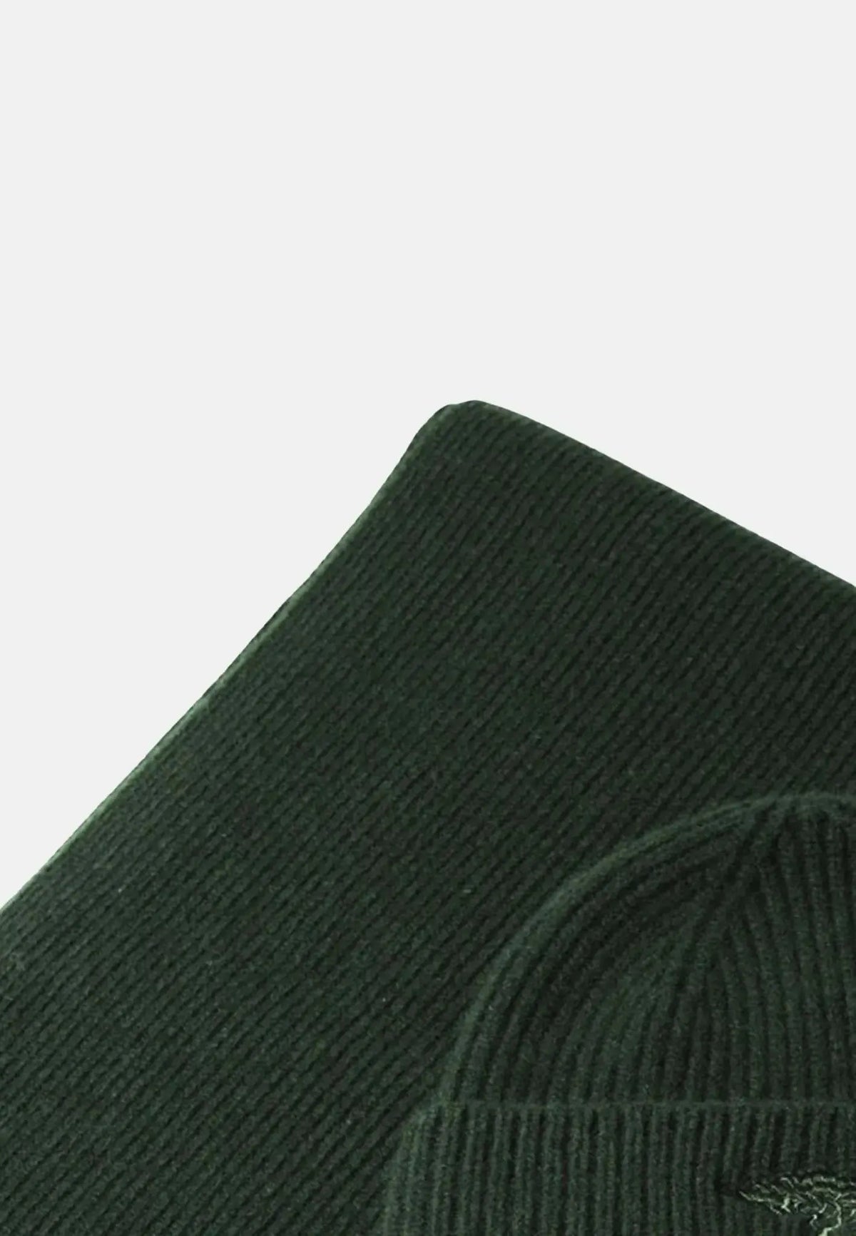 FYNCH HATTON Pure Wool Beanie & Scarf Gift Set - Men's – Dark Leaf - view 2