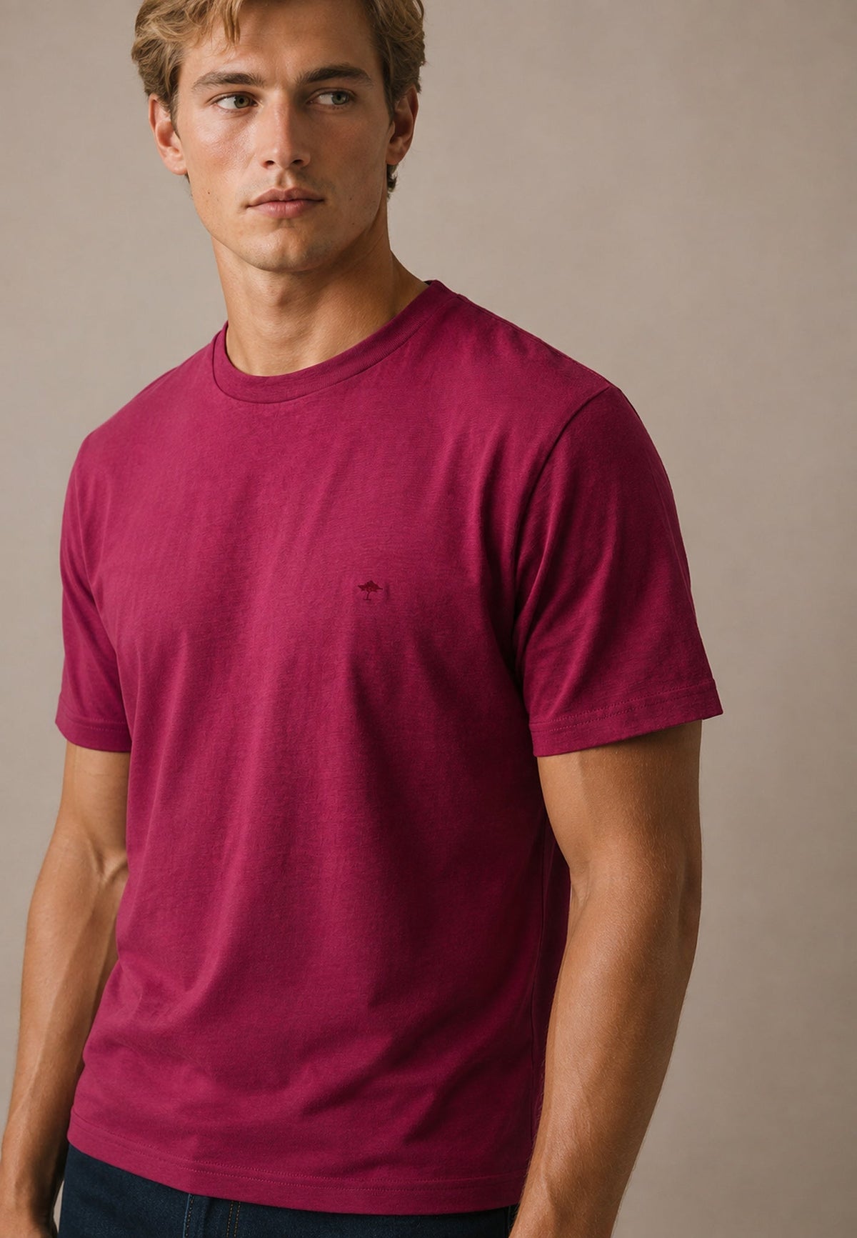 FYNCH HATTON Sanforized Cotton T-Shirt - Men's – Grape - view 2
