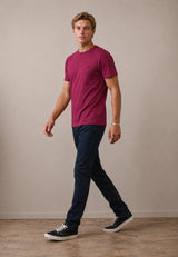 FYNCH HATTON Sanforized Cotton T-Shirt - Men's – Grape - view 3