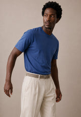 FYNCH HATTON Sanforized Cotton T-Shirt - Men's – Ink Blue - view 2