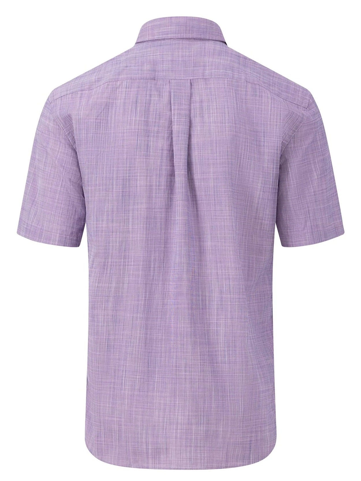 FYNCH HATTON Short-Sleeve Shirt - Men's Slub Cotton – Dusty Lavender