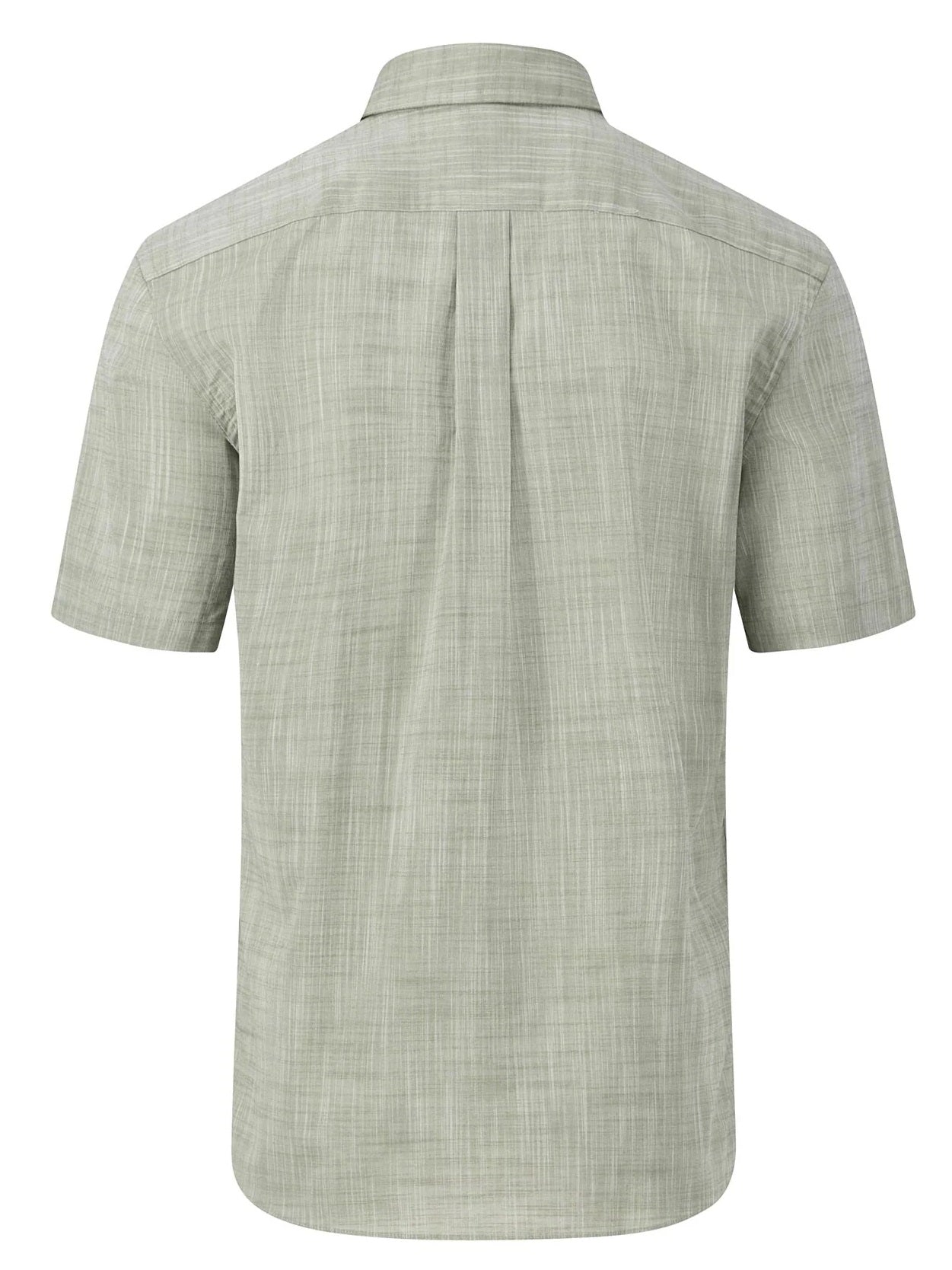 FYNCH HATTON Short-Sleeve Shirt - Men's Slub Cotton – Dusty Olive