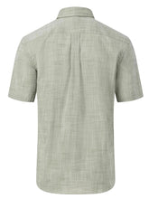 Load image into Gallery viewer, FYNCH HATTON Short-Sleeve Shirt - Men&#39;s Slub Cotton – Dusty Olive
