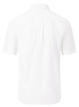 Load image into Gallery viewer, FYNCH HATTON Short-Sleeve Shirt - Men&#39;s Slub Cotton – White
