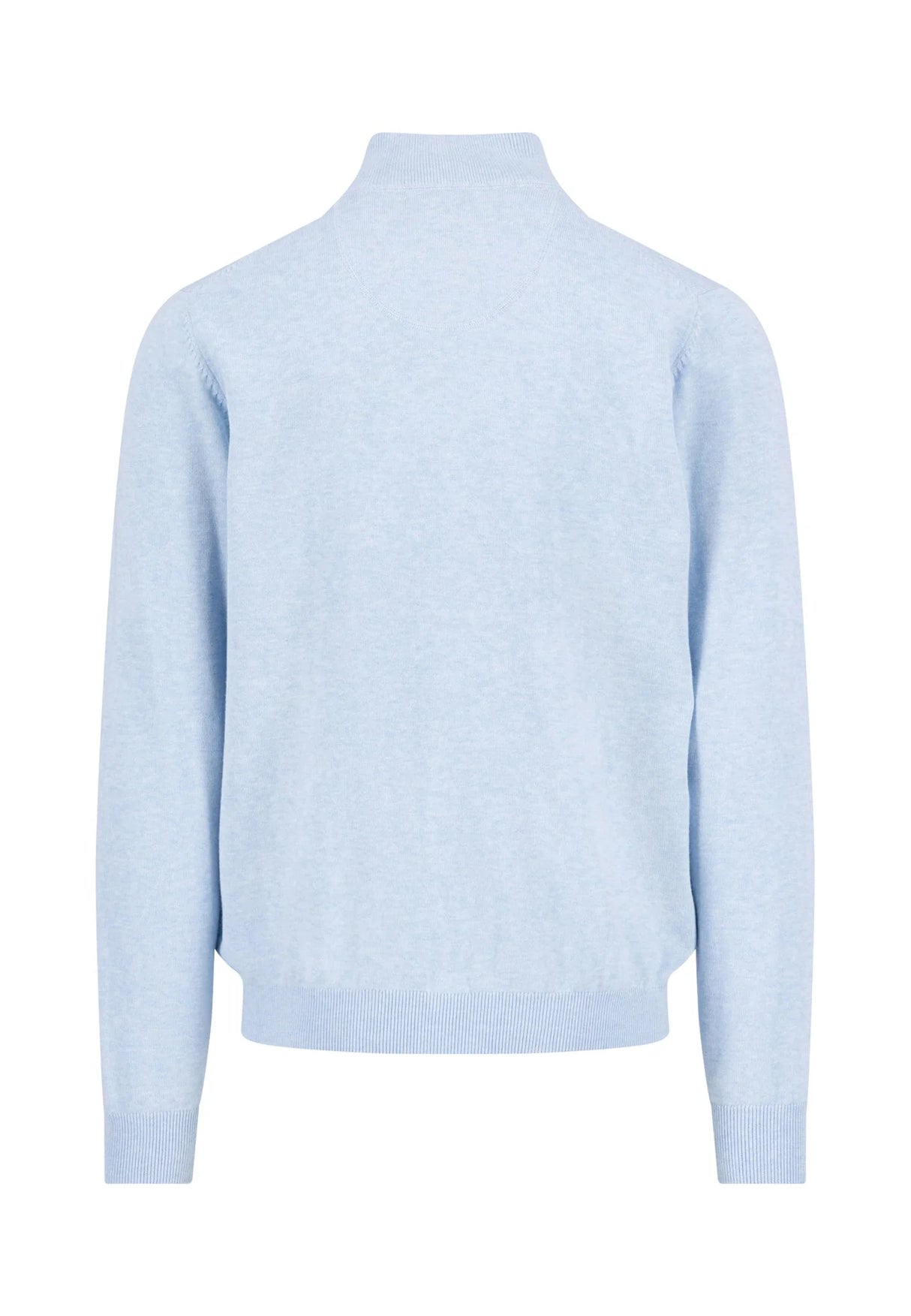 FYNCH-HATTON Soft Cotton 1/4 Zip Knit – Men’s – New Breeze