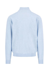 FYNCH-HATTON Soft Cotton 1/4 Zip Knit – Men’s – New Breeze