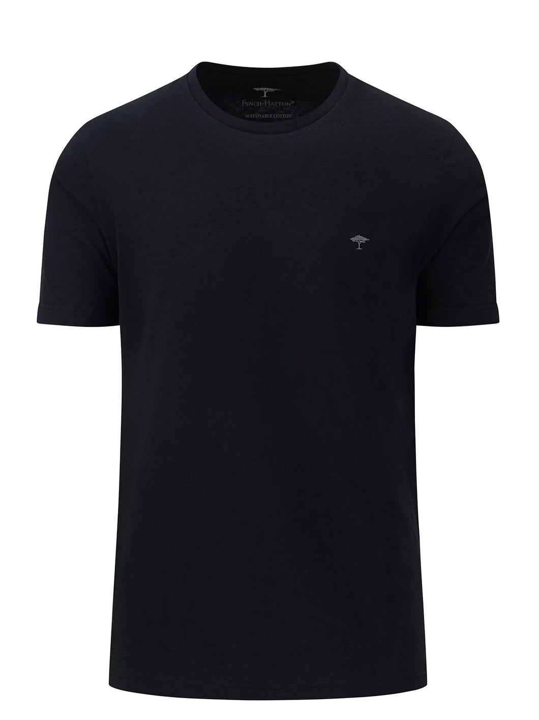 FYNCH HATTON T-Shirt - Men's Round Neck – Black