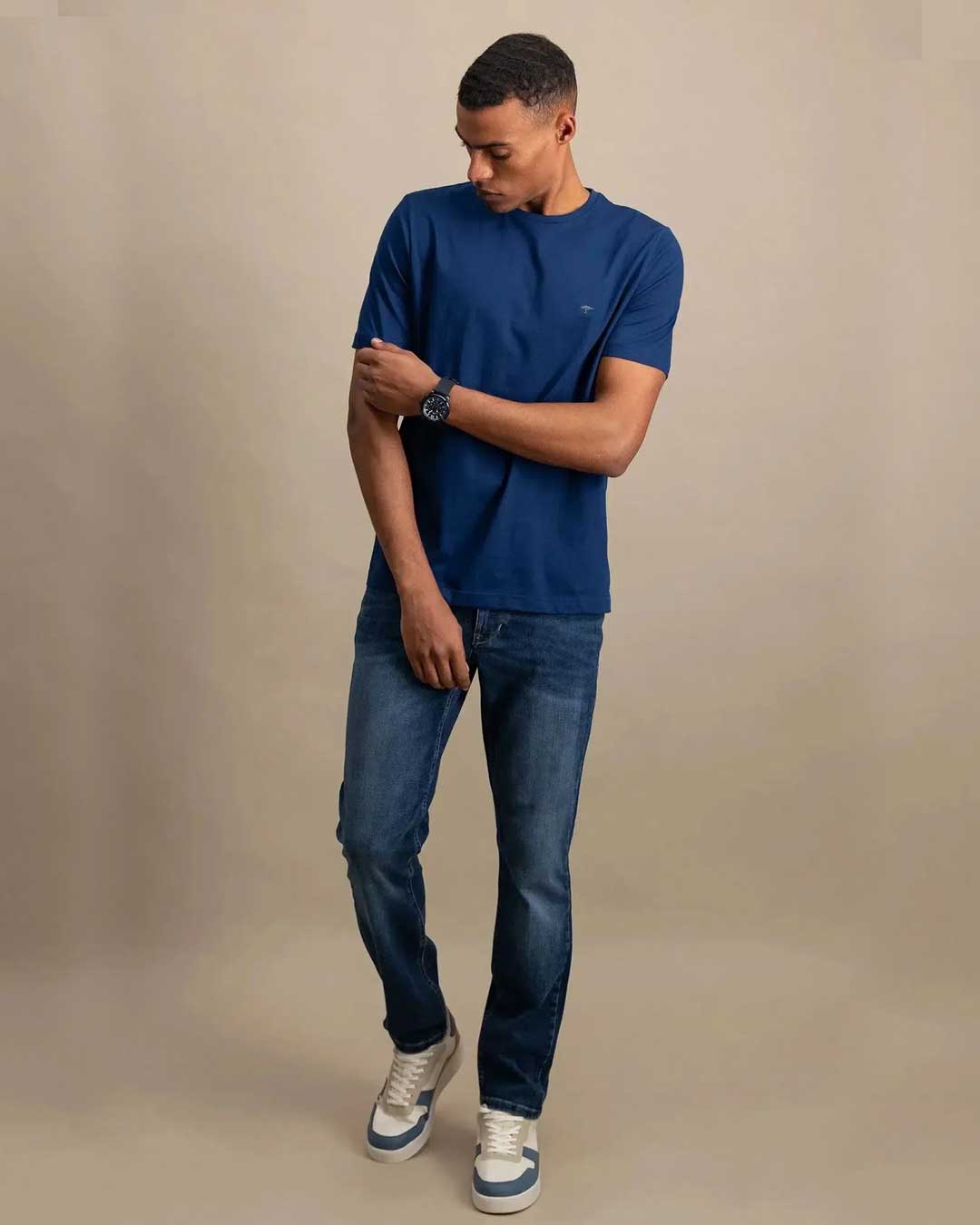 FYNCH HATTON T-Shirt - Men's Round Neck – Midnight