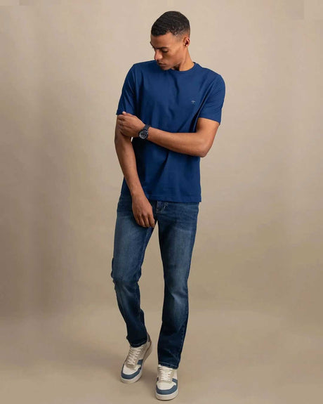 FYNCH HATTON T-Shirt - Men's Round Neck – Midnight