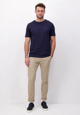 FYNCH HATTON T-Shirt - Men's Round Neck – Navy Fynch Hatton