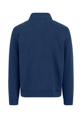 FYNCH HATTON Troyer 1/4 Zip Cotton Sweatshirt – Men’s – Midnight