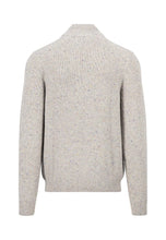 Load image into Gallery viewer, FYNCH HATTON Troyer 1/4 Zip Donegal Knit - Men&#39;s – Winter White
