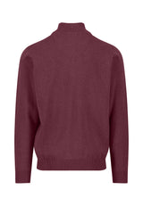 FYNCH HATTON Troyer 1/4 Zip Soft Cotton Knit - Men's – Deep Merlot