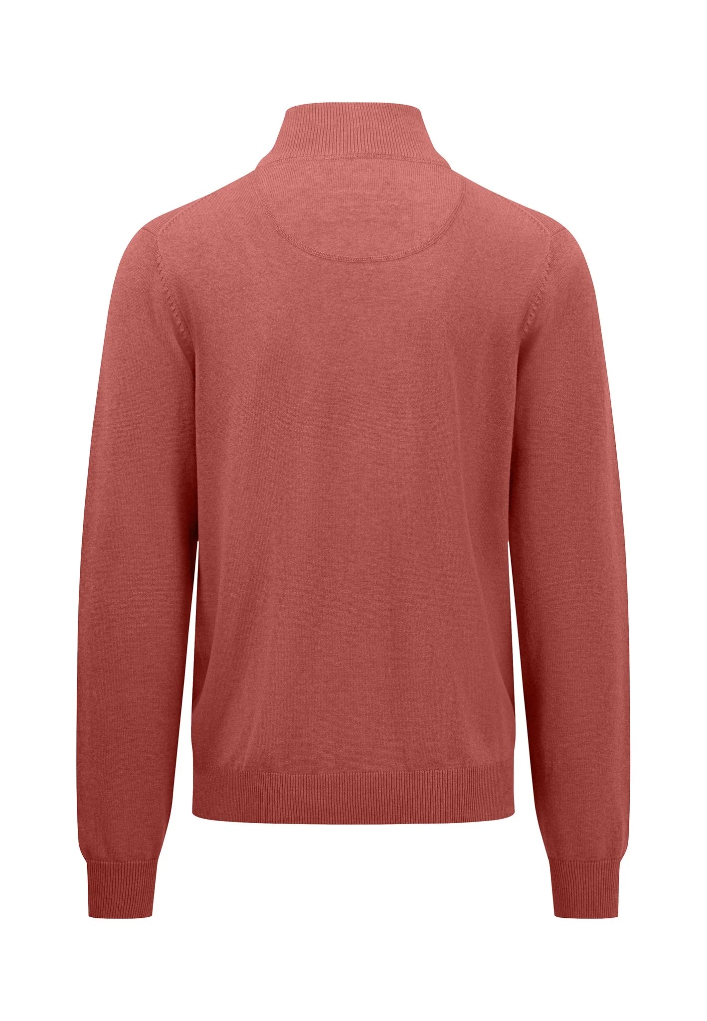 FYNCH HATTON Troyer 1/4 Zip Sweatshirt - Men's Soft Cotton – Orient Red