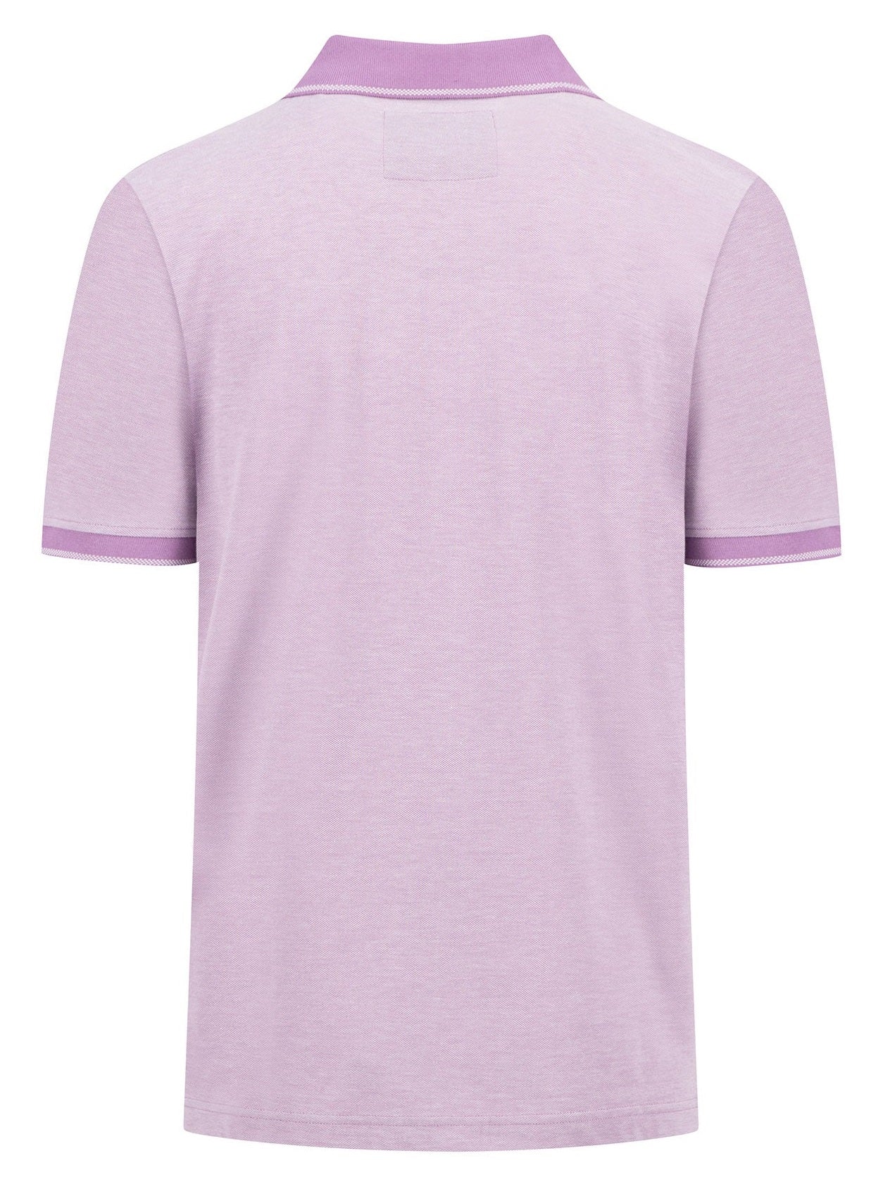 FYNCH HATTON Two Tone Pique Polo Shirt - Men's Soft Cotton – Dusty Lavender