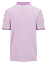 Load image into Gallery viewer, FYNCH HATTON Two Tone Pique Polo Shirt - Men&#39;s Soft Cotton – Dusty Lavender
