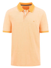 Load image into Gallery viewer, FYNCH HATTON Two Tone Pique Polo Shirt - Men&#39;s Soft Cotton – Papaya
