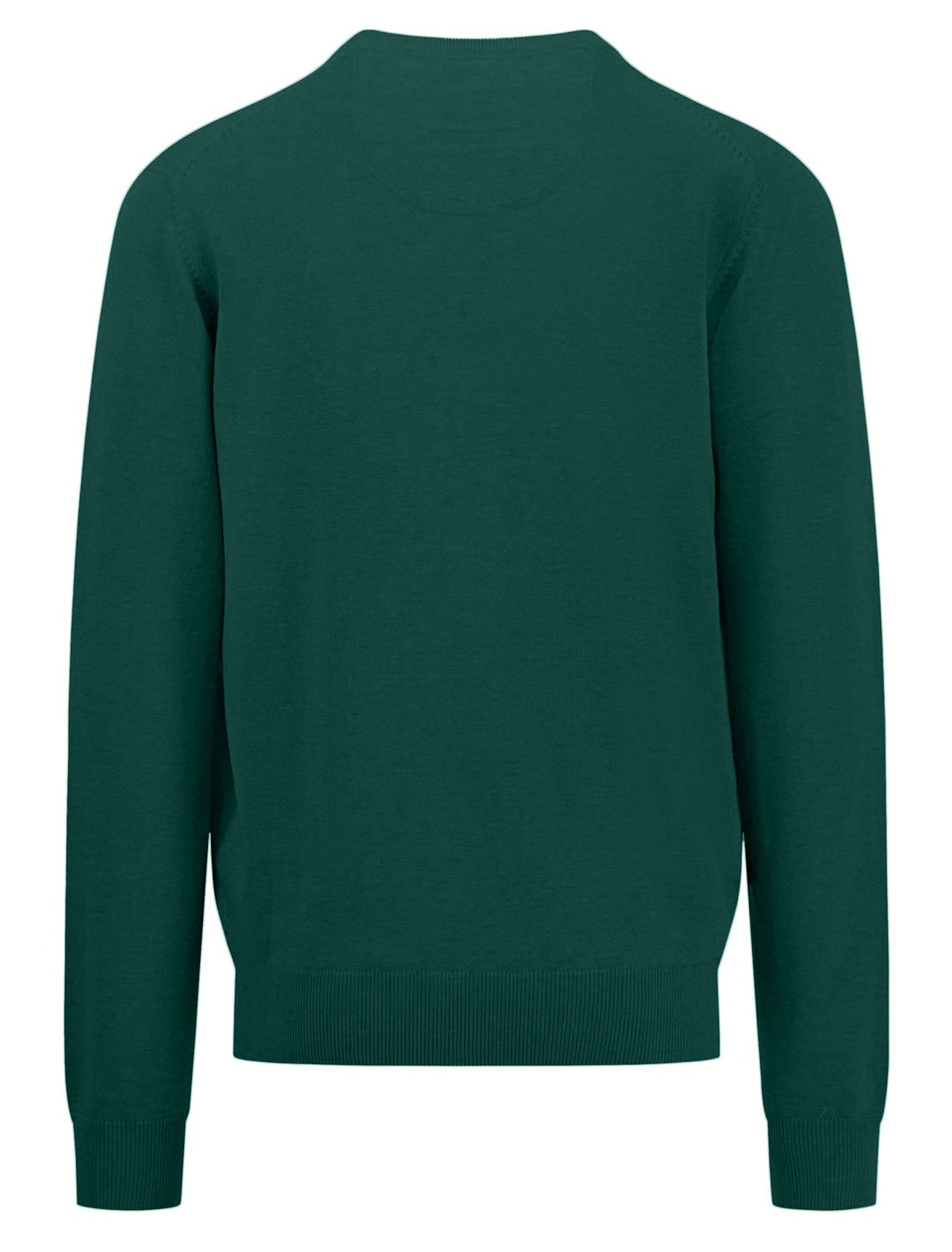 FYNCH HATTON V-Neck Sweater - Men's Fine Knit – Emerald Green Fynch Hatton