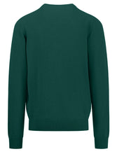 Load image into Gallery viewer, FYNCH HATTON V-Neck Sweater - Men&#39;s Fine Knit – Emerald Green Fynch Hatton
