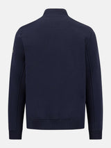 FYNCH HATTON Hybrid Stand Collar Jacket - Men's Cotton Blend – Navy - view 6