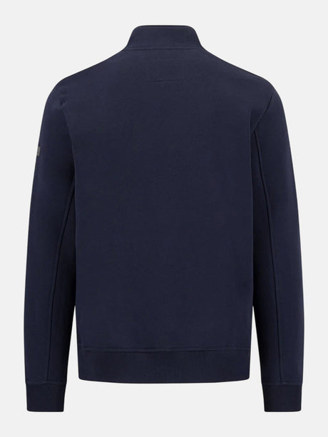 FYNCH HATTON Hybrid Stand Collar Jacket - Men's Cotton Blend – Navy - view 6