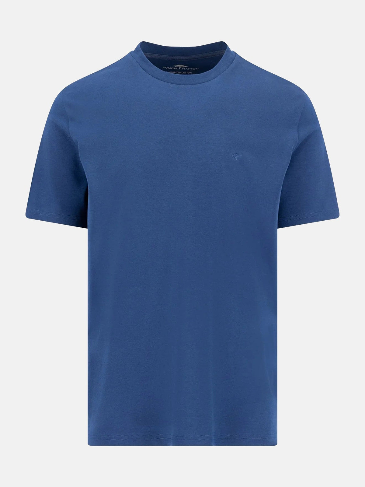 FYNCH HATTON Sanforized Cotton T-Shirt - Men's – Ink Blue - front view